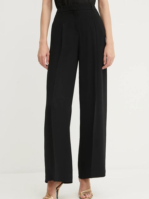 BOSS spodnie damskie kolor czarny szerokie high waist 50545544 - zdjęcie produktu nr 1