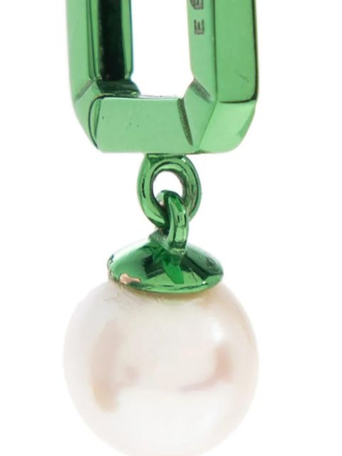 EÉRA pearl-detailing single earring - Green