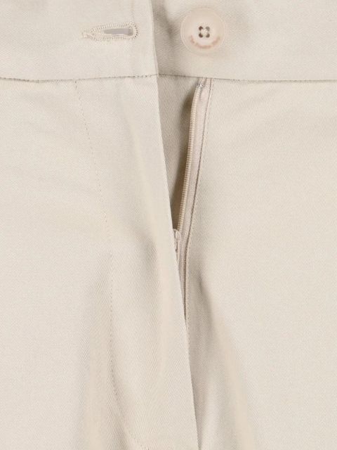 The Frankie Shop Nostrand pleated cotton-chino trousers - Neutrals