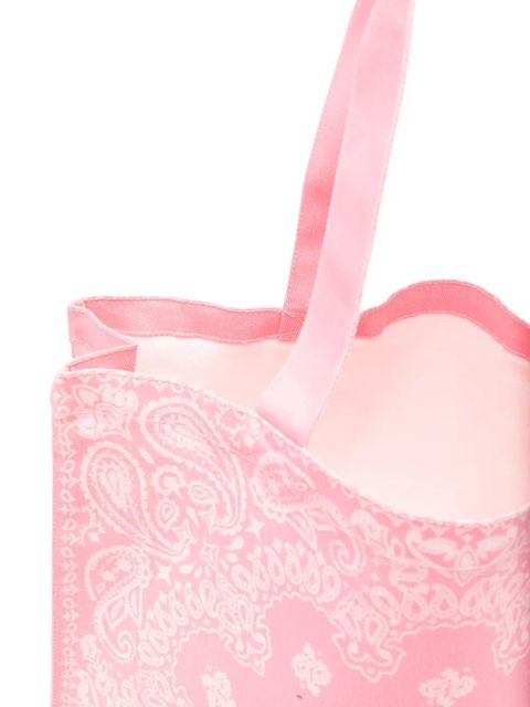MC2 Saint Barth bandana-print logo-print beach bag - Pink