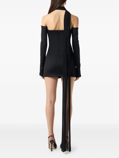 Blumarine off-shoulder mini dress - Black