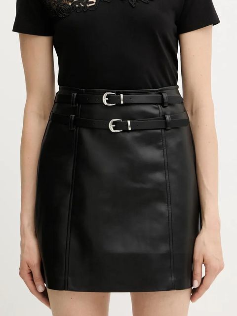 Morgan spódnica JNEST kolor czarny mini prosta JNEST - zdjęcie produktu nr 1