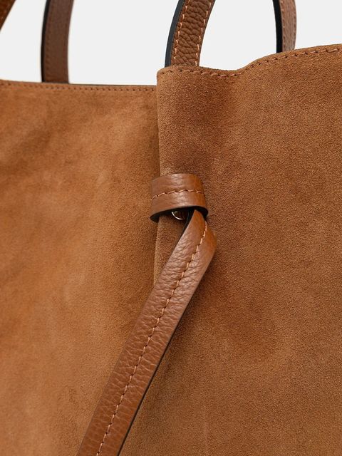 Answear.LAB torebka zamszowa kolor brązowy - zdjęcie produktu nr 2