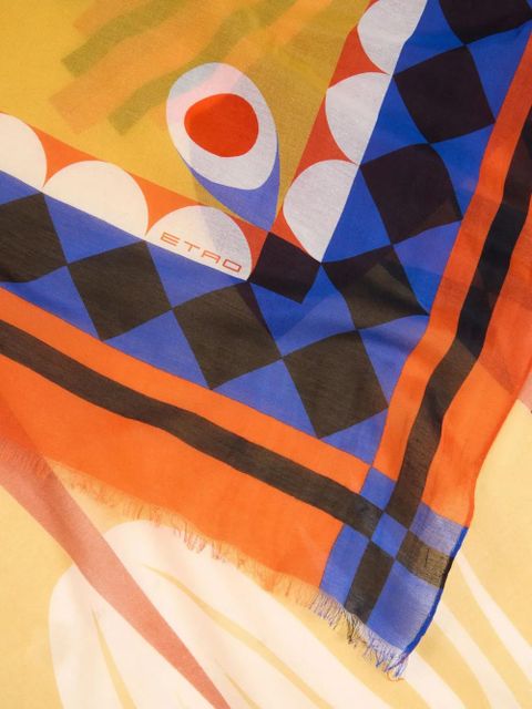 ETRO x Agostino Iacurdi maxi printed scarf - Neutrals - zdjęcie produktu nr 2