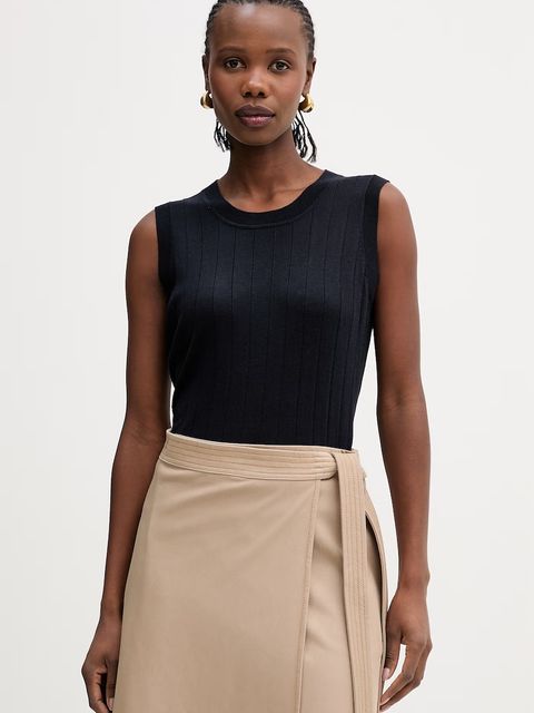 MM by Max Mara top z dodatkiem jedwabiu RIVA