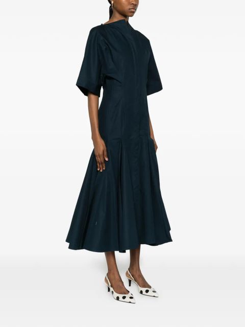 Jacquemus A-line short-sleeve midi dress - Blue