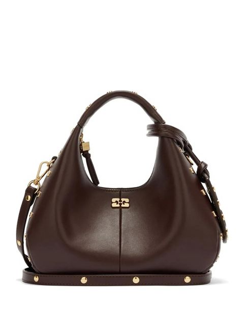 GANNI studded tote bag - Brown - zdjęcie produktu nr 1