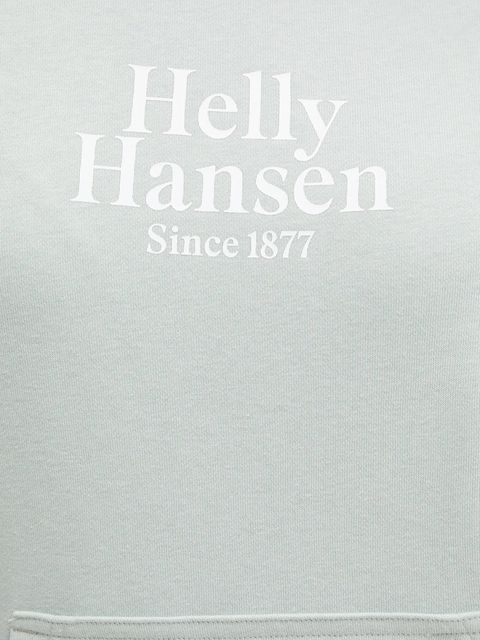 Helly Hansen bluza damska kolor zielony z kapturem z aplikacją 54239