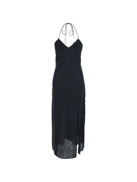 TWINSET embroidered eyelet midi dress - Black - zdjęcie produktu nr 1