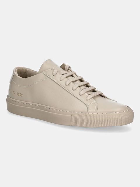 Common Projects sneakersy skórzane Original Achilles Low damskie kolor beżowy 3701 - zdjęcie produktu nr 1
