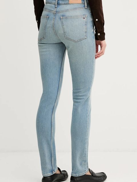 Tommy Hilfiger jeansy damskie kolor niebieski WW0WW47694