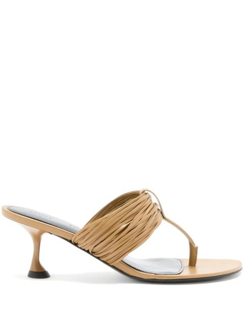 Proenza Schouler ruched-upper sandals - Neutrals - zdjęcie produktu nr 1