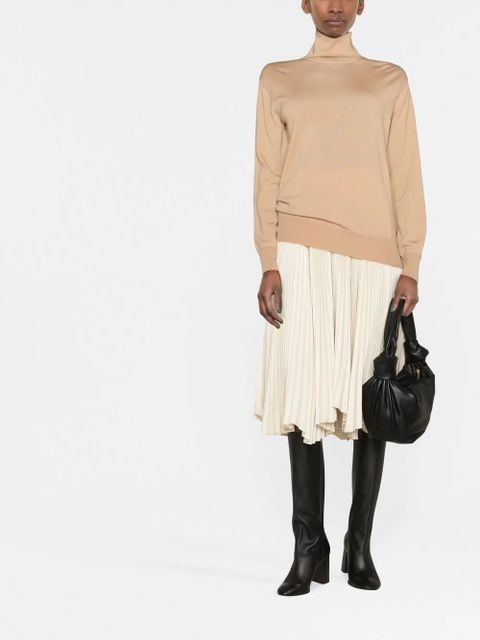 Jil Sander roll-neck wool jumper - Brown - zdjęcie produktu nr 2