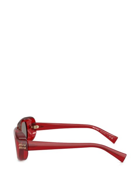 Miu Miu Eyewear rectangle frame sunglasses - Red