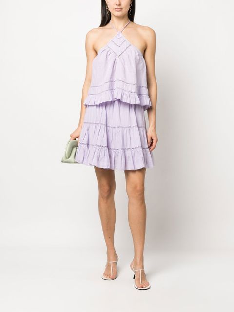 MARANT ÉTOILE Lioline tiered skirt - Purple - zdjęcie produktu nr 2