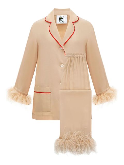 Sleeper Party detachable-feathers pajama - Neutrals - zdjęcie produktu nr 1
