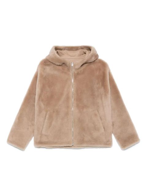 Yves Salomon hooded shealing jacket - Brown - zdjęcie produktu nr 1