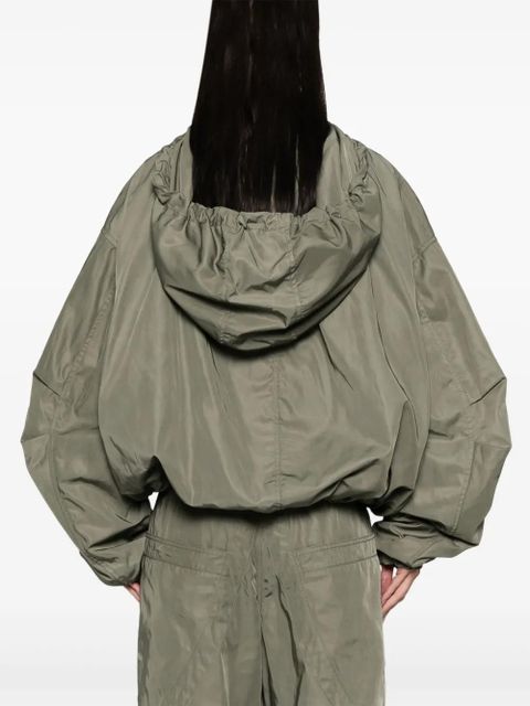 The Attico hooded bomber jacket - Green