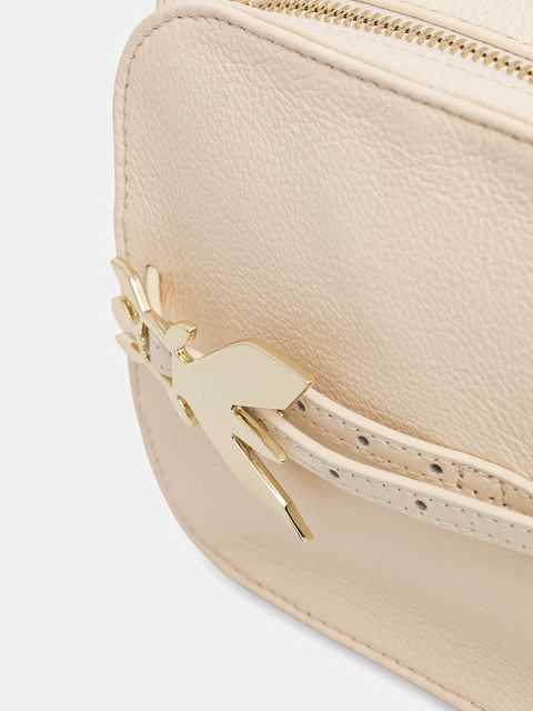 Patrizia Pepe torebka skórzana kolor beżowy 8B0328 L162