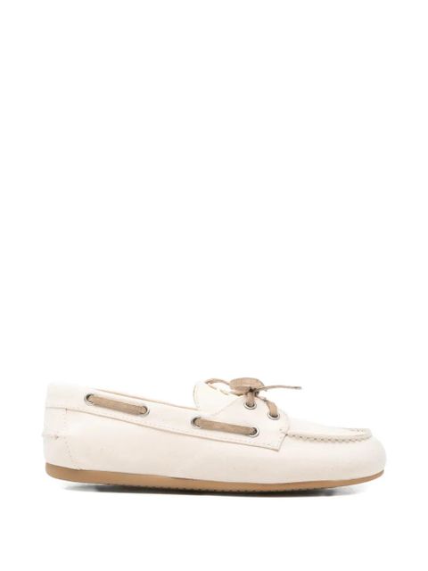 Miu Miu lace-up boat shoes - Neutrals - zdjęcie produktu nr 1