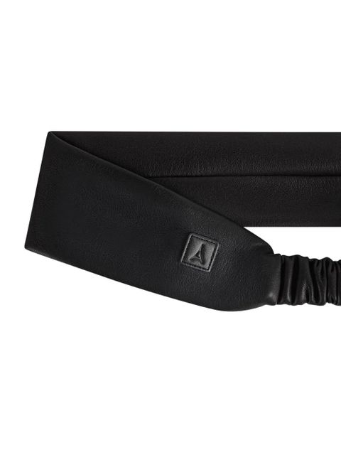 Manière De Voir Lilou faux-leather headband - Black - zdjęcie produktu nr 2