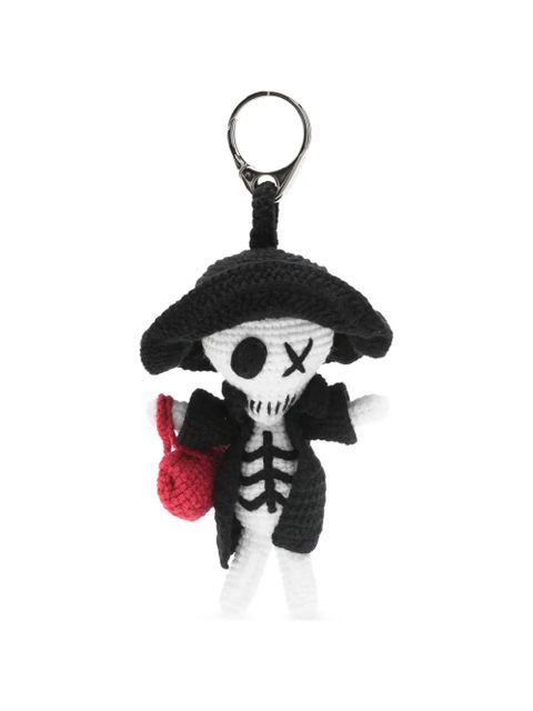 Alexander McQueen The Doll Artie manta crochet charm - Black - zdjęcie produktu nr 1