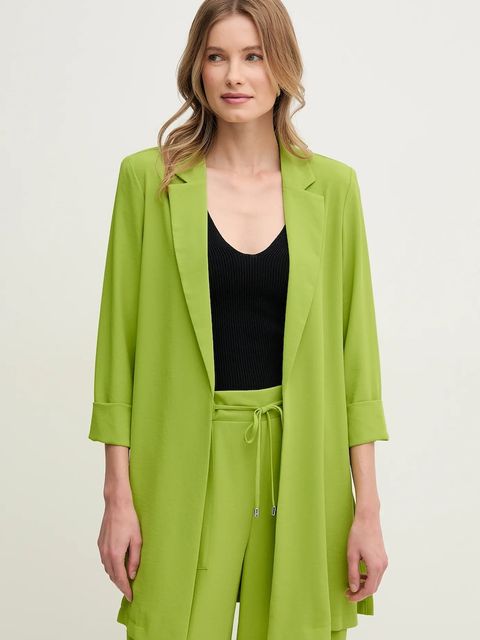 Joseph Ribkoff marynarka kolor zielony niezapinana gładka 232275S25 - zdjęcie produktu nr 1