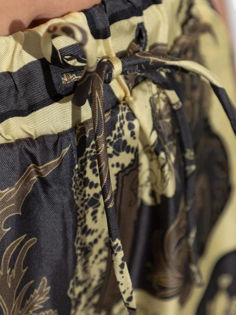 GANNI printed trousers - Gold