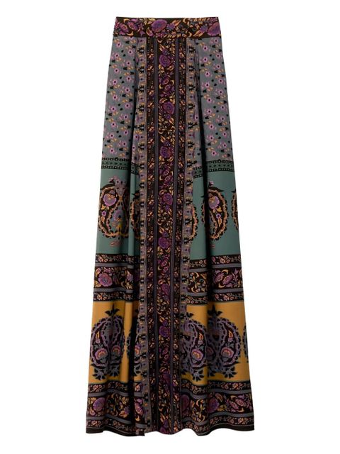 Ba&Sh Bayro floral paisley-pattern maxi skirt - Green