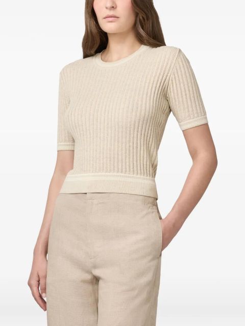 Tod's ribbed-knit top - Neutrals