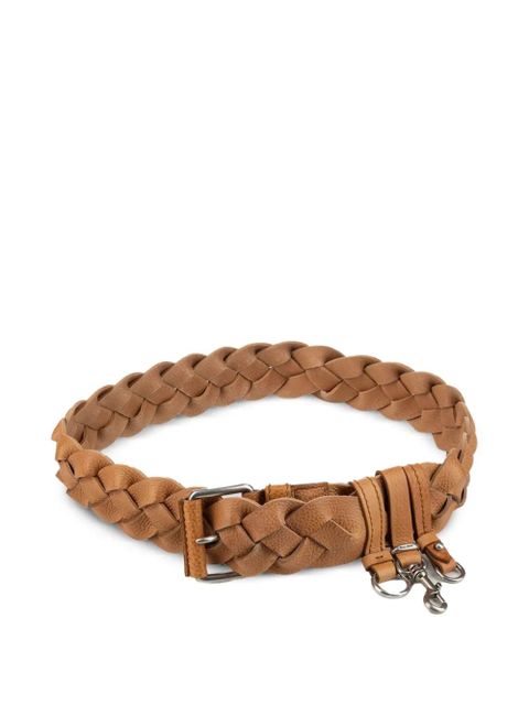 Miu Miu braided leather belt - Neutrals - zdjęcie produktu nr 1