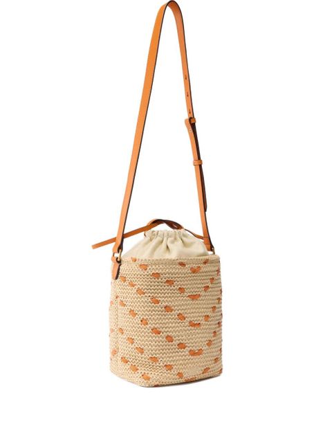 PINKO woven appliqué bucket bag - Neutrals - zdjęcie produktu nr 2