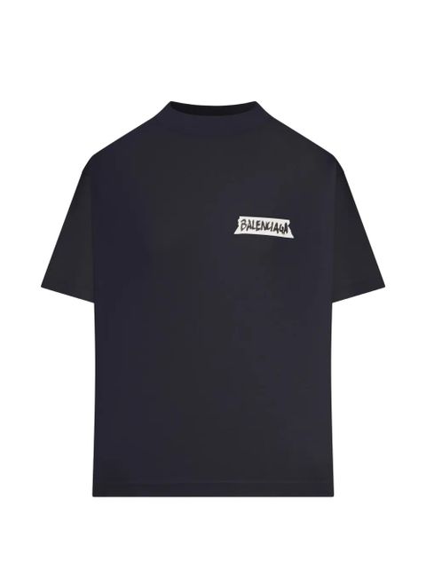 Balenciaga masking tape graphic T-shirt - Blue - zdjęcie produktu nr 2