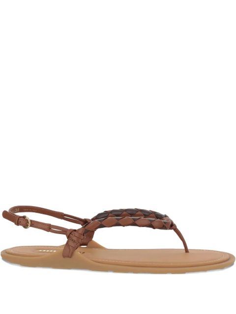 Miu Miu leather sandals - Brown - zdjęcie produktu nr 1