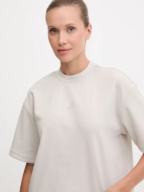 adidas Performance t-shirt treningowy Motion damski kolor beżowy JM4476