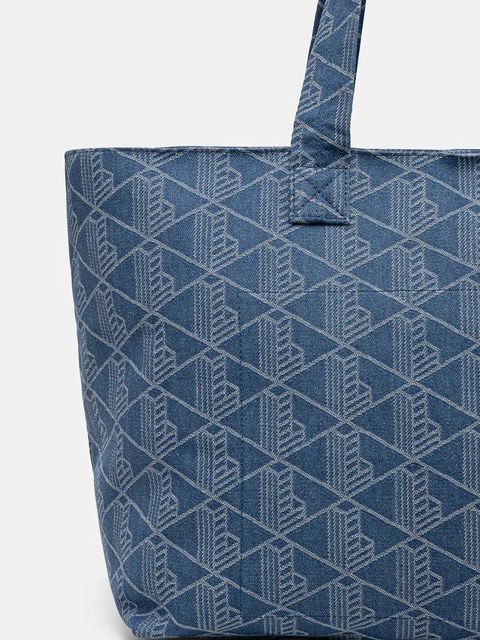 Lacoste torebka bawełniana kolor niebieski NU4994PB