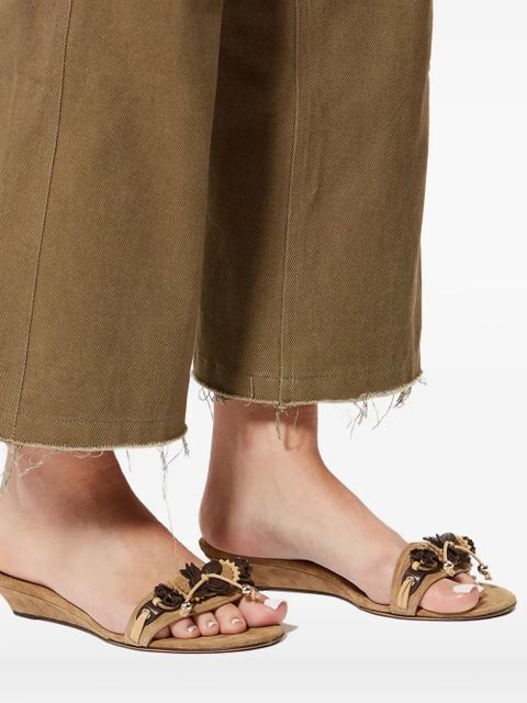 ISABEL MARANT Iela decorated-strap sandals - Neutrals