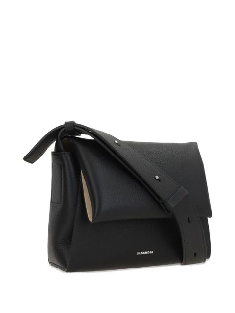 Jil Sander flap-detail shoulder bag - Black