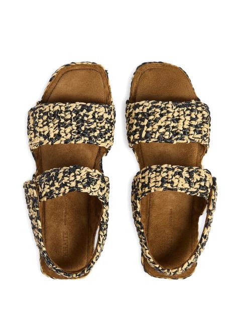 KHAITE textured sandals - Neutrals