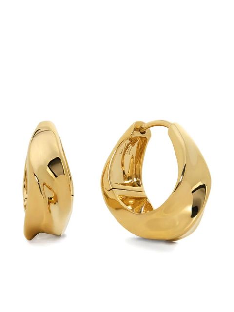 Monica Vinader small Nomade hoop earrings - Gold - zdjęcie produktu nr 2