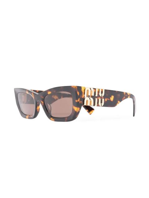 Miu Miu Eyewear cat-eye frame sunglasses - Brown - zdjęcie produktu nr 2