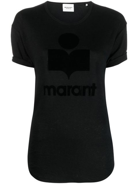 MARANT ÉTOILE Koldi logo T-shirt - Black - zdjęcie produktu nr 1