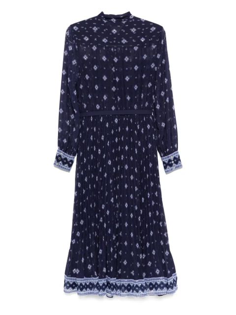 Self-Portrait floral-print midi dress - Blue - zdjęcie produktu nr 2