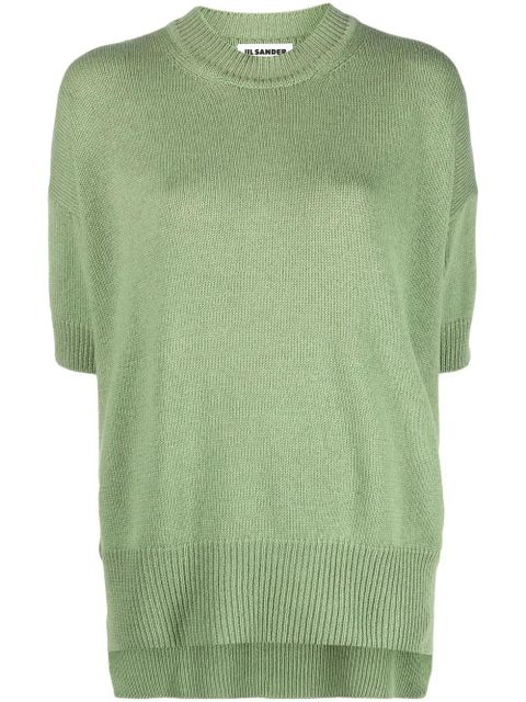 Jil Sander knitted cashmere top - Green - zdjęcie produktu nr 1
