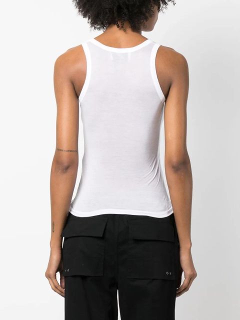 Coperni semi-sheer racerback top - White