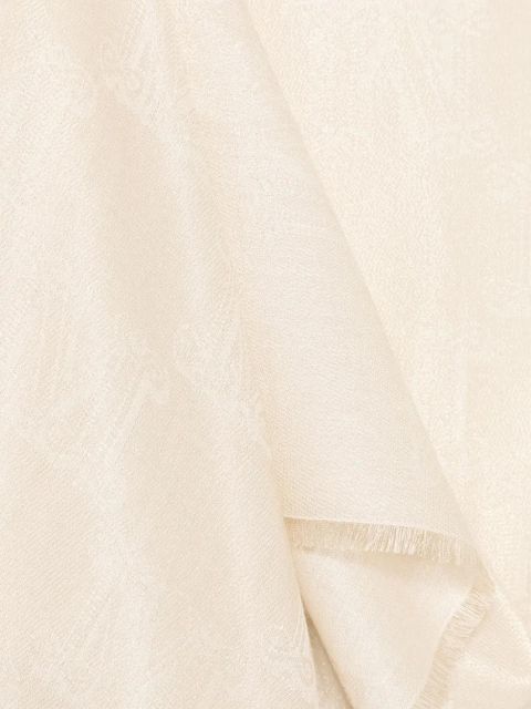 Max Mara monogram-jacquard scarf - Neutrals - zdjęcie produktu nr 2