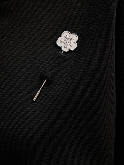 Kenzo bluza bawełniana damska kolor czarny z aplikacją FF52SW1744MF.99J