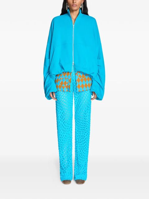 DRIES VAN NOTEN draped jersey jacket - Blue - zdjęcie produktu nr 2