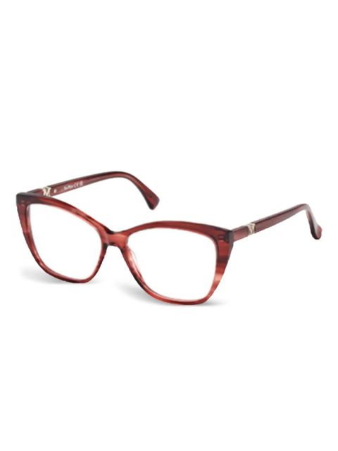 Max Mara Eyewear geometric-frame glasses - Red - zdjęcie produktu nr 1