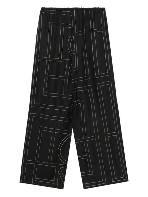TOTEME monogram geometric trousers - Black - zdjęcie produktu nr 2